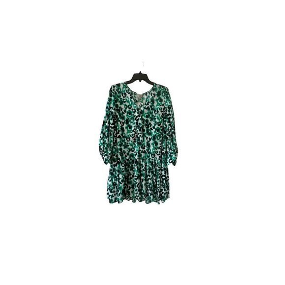 Baum Und Pferdgarten Floating Flower Green Anise Cotton Mini Dress Women’s Size - Picture 2 of 8